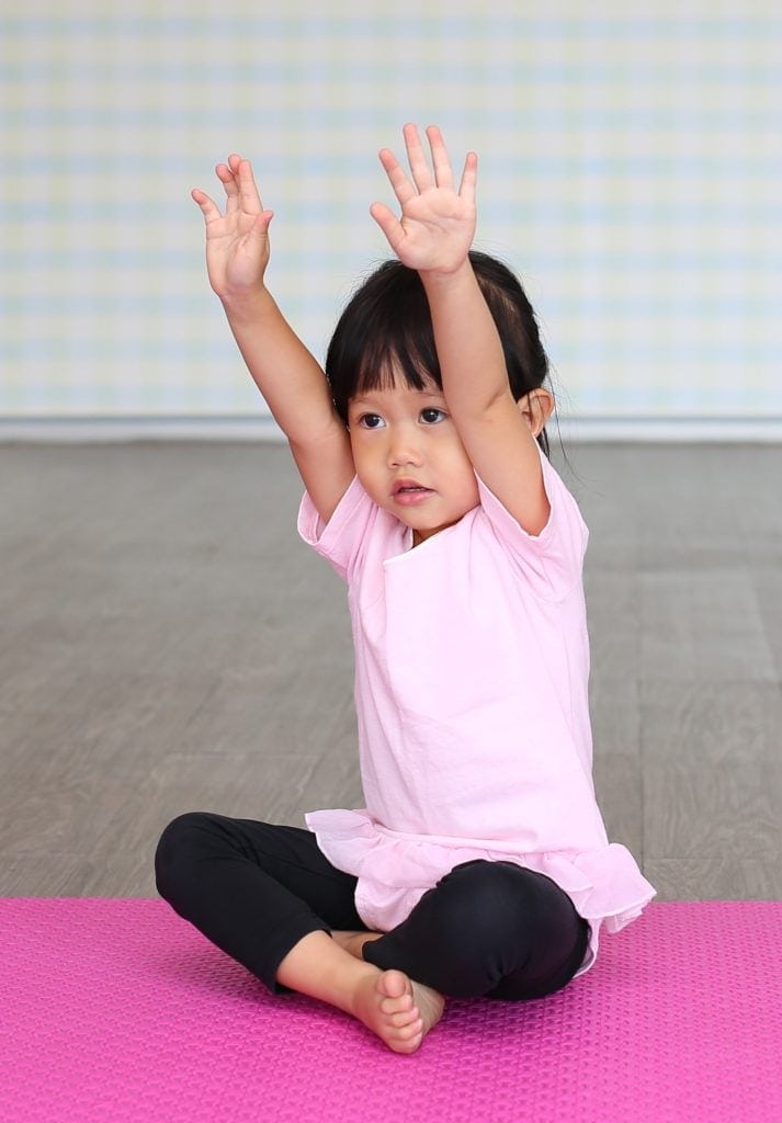 Yoga for Kids, Kids Yoga Mat Pink & Yoga e-Book