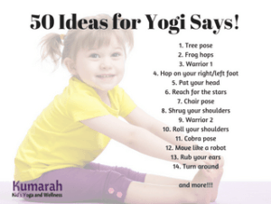 yogi says, games for yogis, yoga games, active games for kids, how to play simon says, how to play yogi says, yoga in schools, active games for kids, kid's yoga