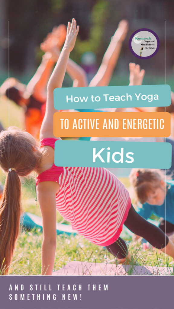 how to teach yoga to active and energectic kids, children outside doing side plank yoga pose