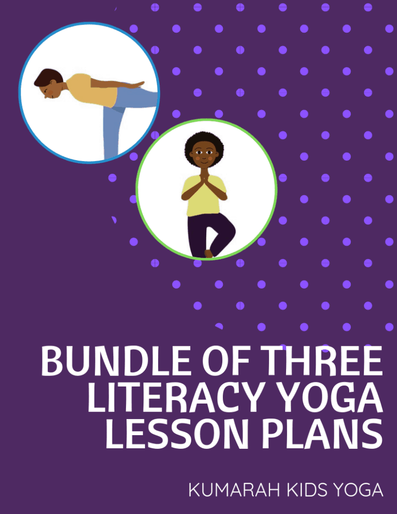 bundle of three kdis yoga lesson plans yoga stories for kids yoga lessons with books and literacy