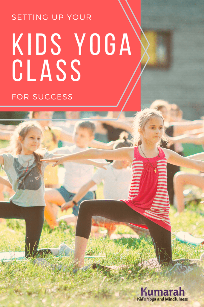 how to set up your kids yoga class for success, yoga tools and props for classes, teaching kids yoga in a classroom
