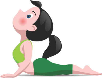 king cobra pose for kids yoga to do at home by stretching the front of the body like a snake.