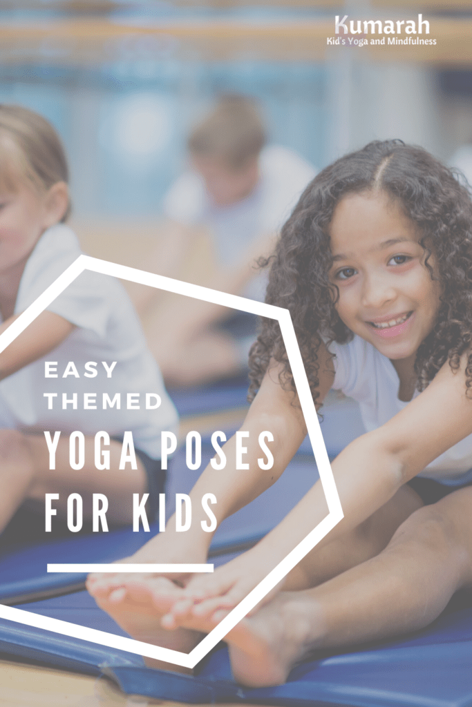 themed kids yoga poses, easy yoga poses for kids of all ages, yoga for little kids