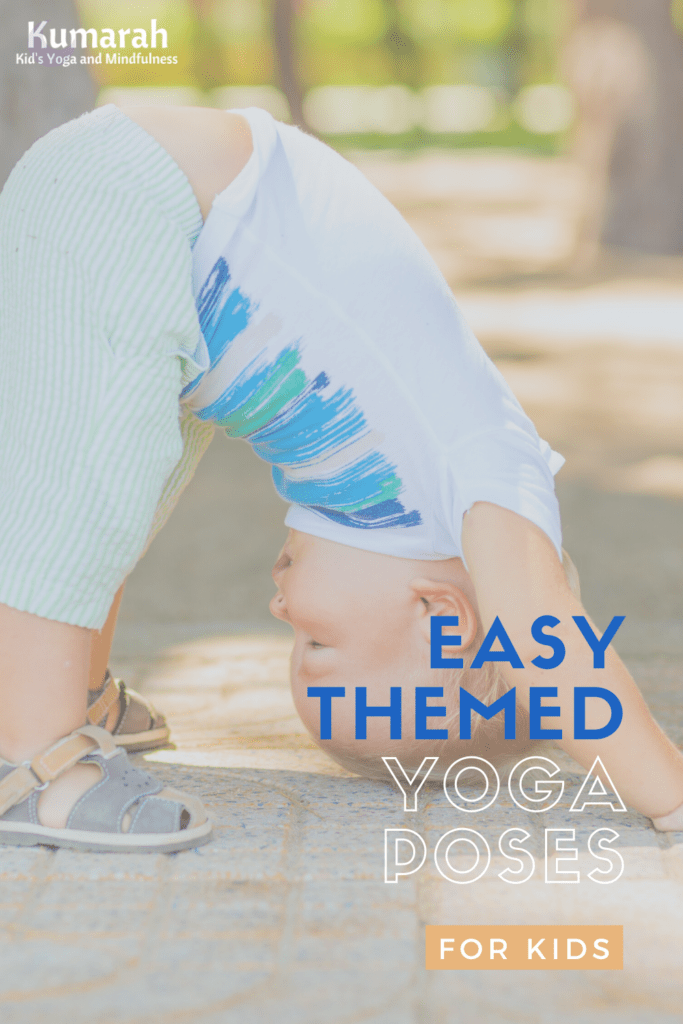 themed kids yoga poses, easy yoga poses for kids of all ages, yoga for little kids