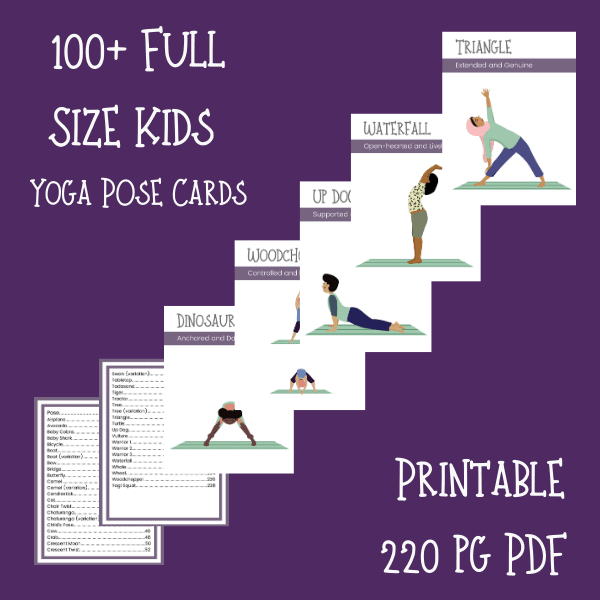 yoga pose cards for kids