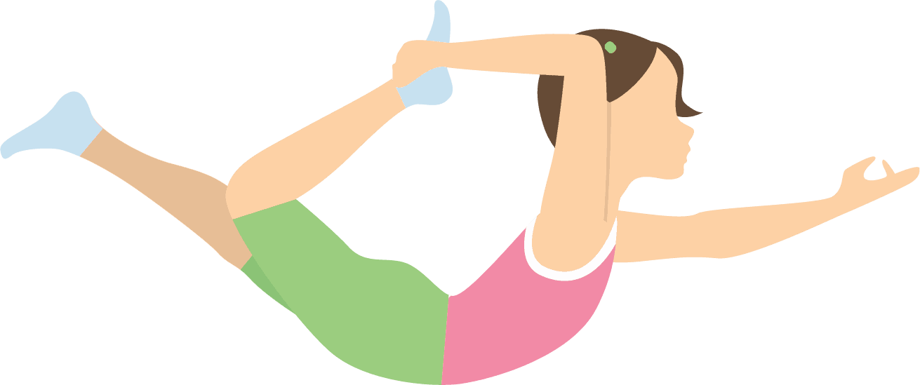 Half bow pose yoga workout outlet healthy Vector Image