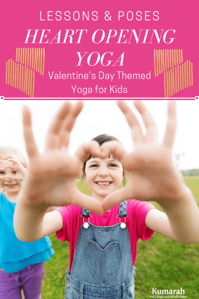 valentine's day themed yoga class ideas for kids