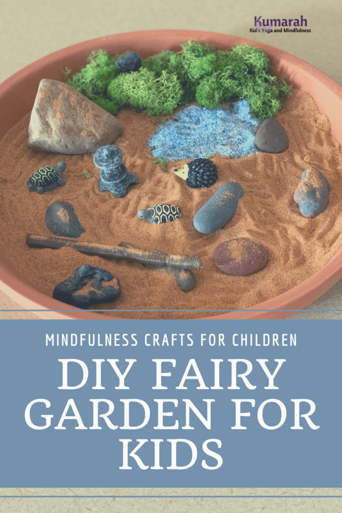 mindfulness craft for kids, kids mindfulness craft zen garden, how to make a zen garden for kids, mindful art activities for kids,