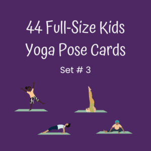 full size kids yoga pose cards printable