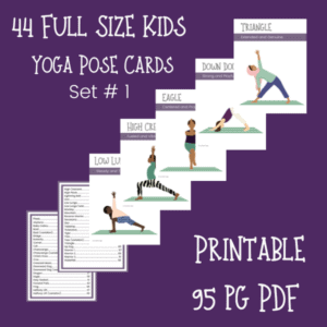 Full Size Kids Yoga Pose Cards - Set #1