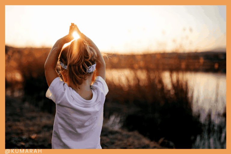 Kids Thanksgiving Themed Yoga and Mindfulness Lesson with Free Pose Poster
