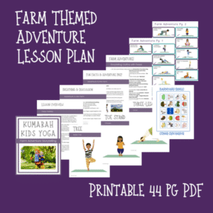 Printable Farm Themed Adventure Yoga Lesson Plan for Kids