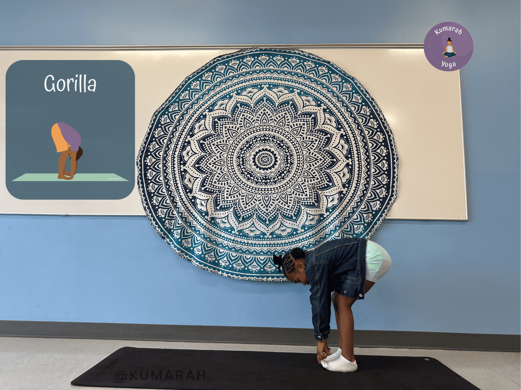 child doing gorilla pose