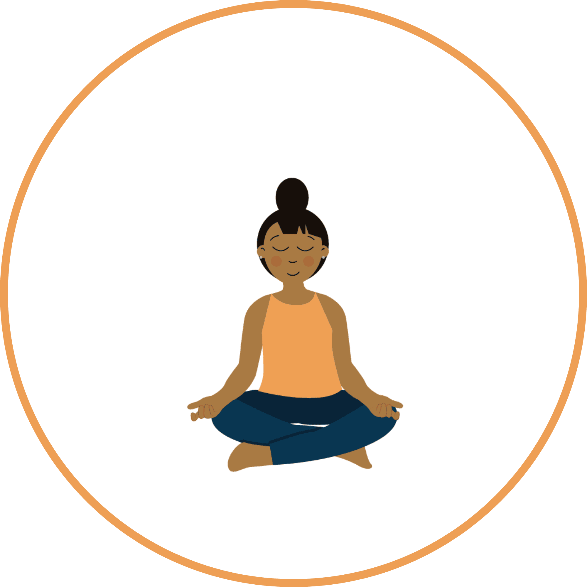 Mindfulness tools for kids and classes — illustrated yoga figure